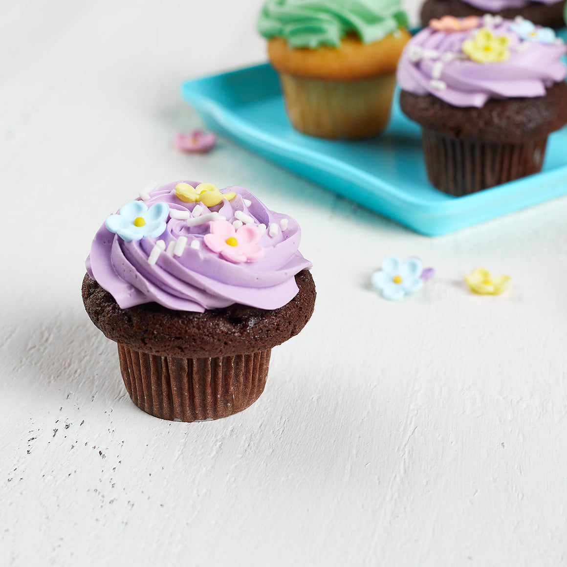 Flower Pastel Cupcake