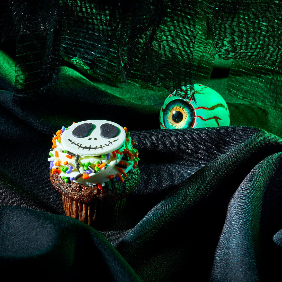 Chocolate Halloween Themed Cupcake