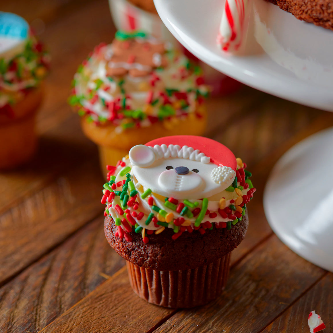 Chocolate Christmas Cupcake