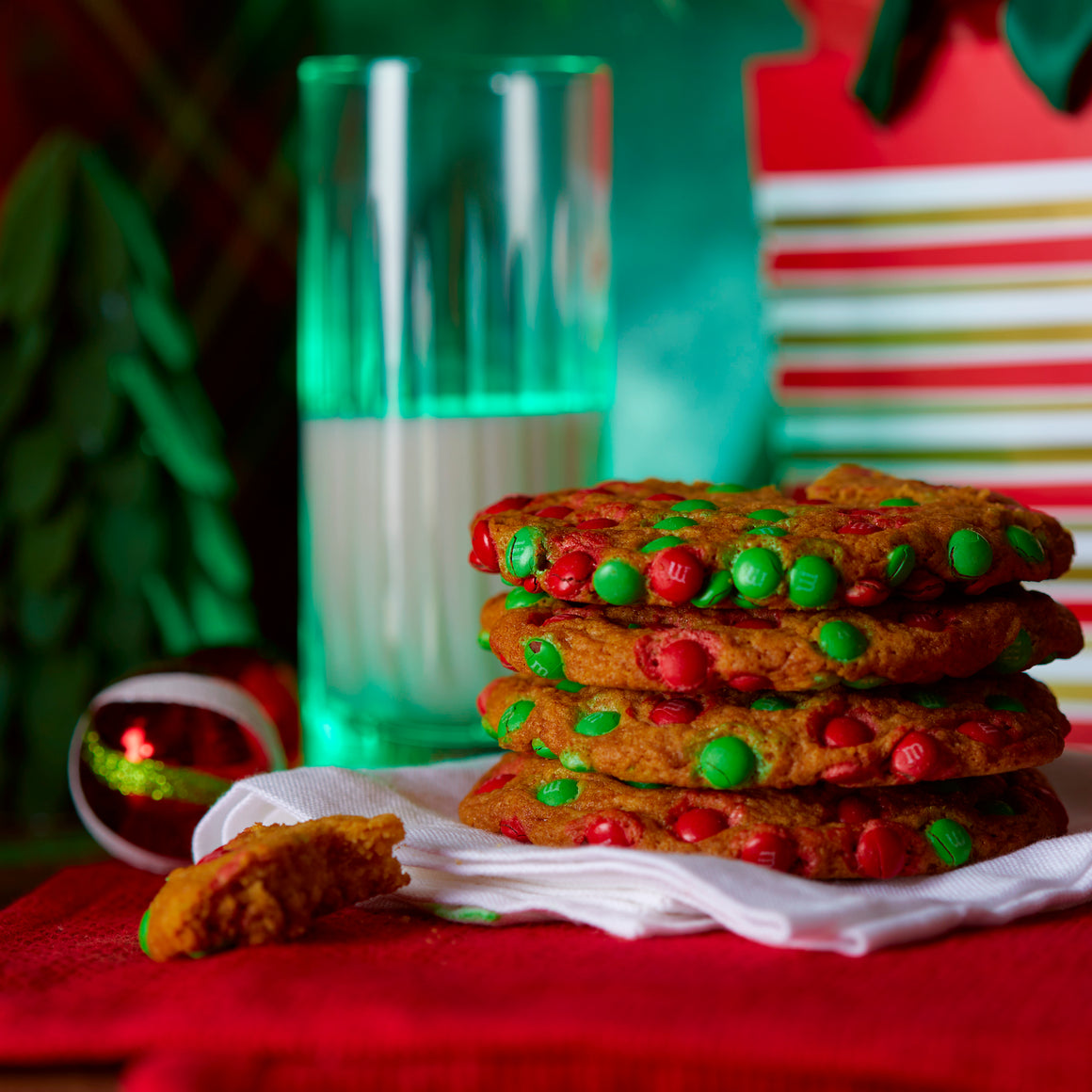 Christmas M&M Cookie