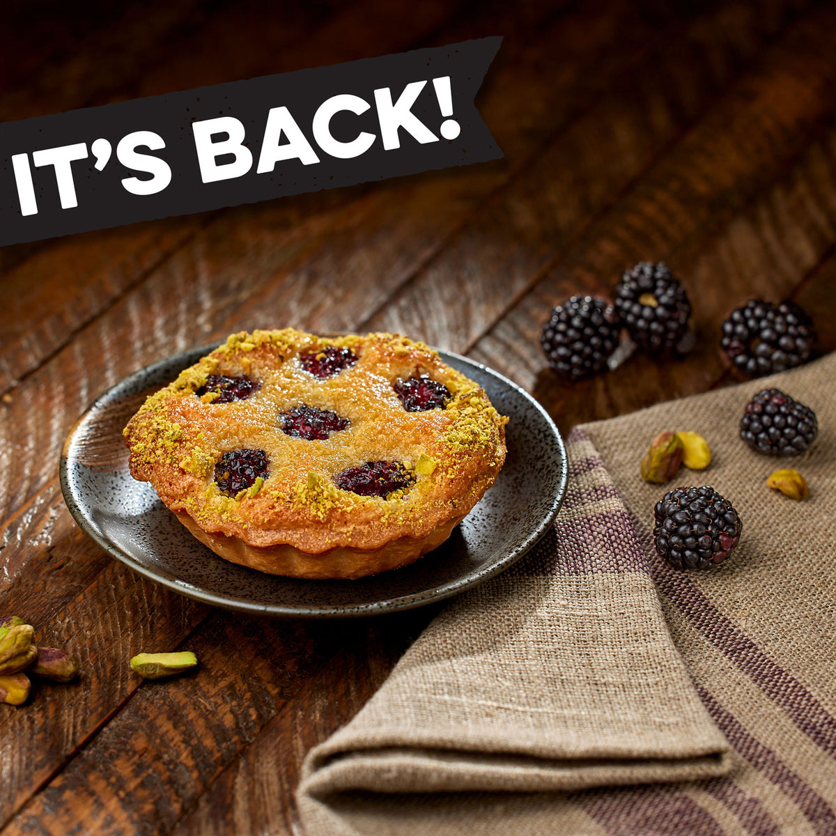 Blackberry Financier Tartlet by Noe Valley Bakery
