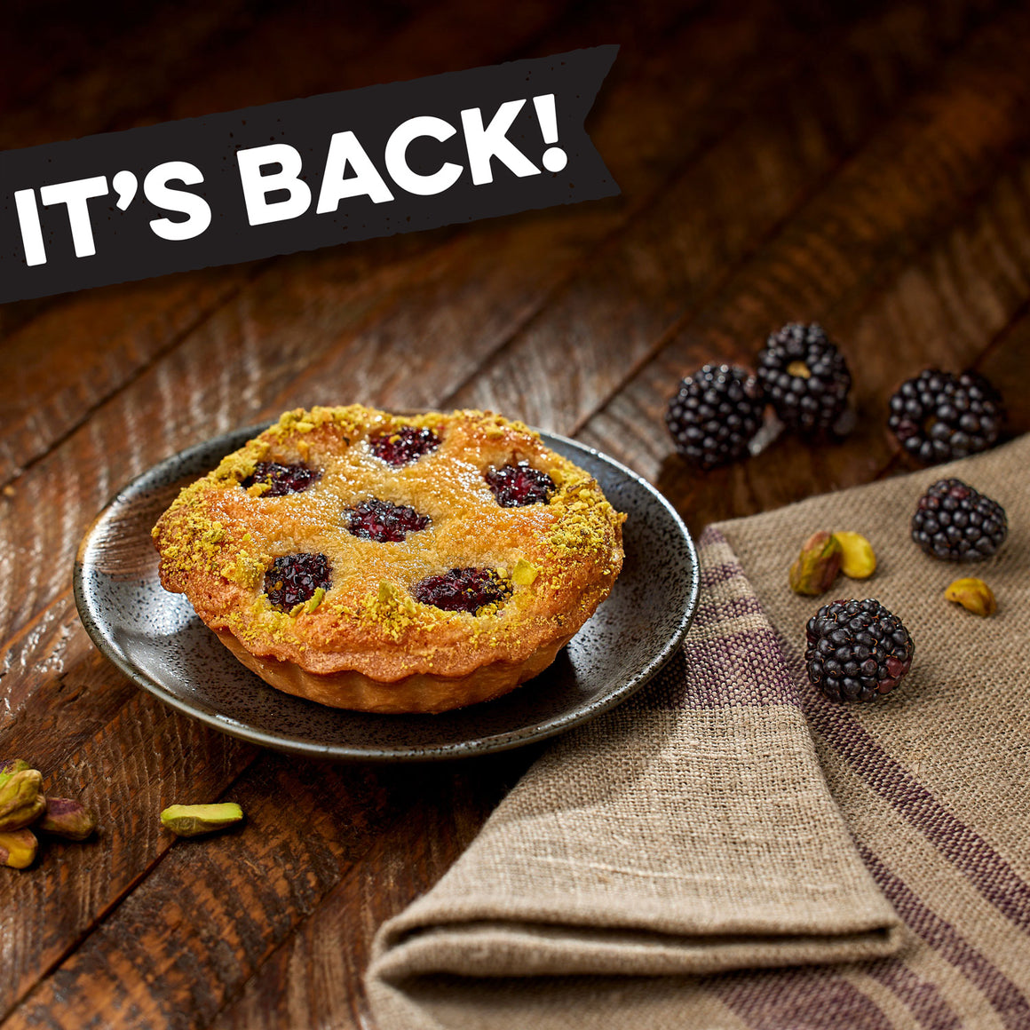 Blackberry Financier Tartlet by Noe Valley Bakery