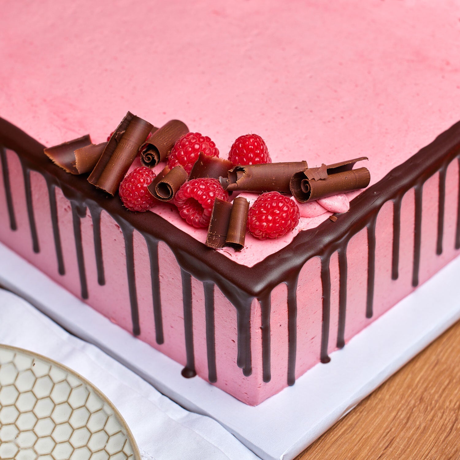 Chocolate Raspberry Candy Cake