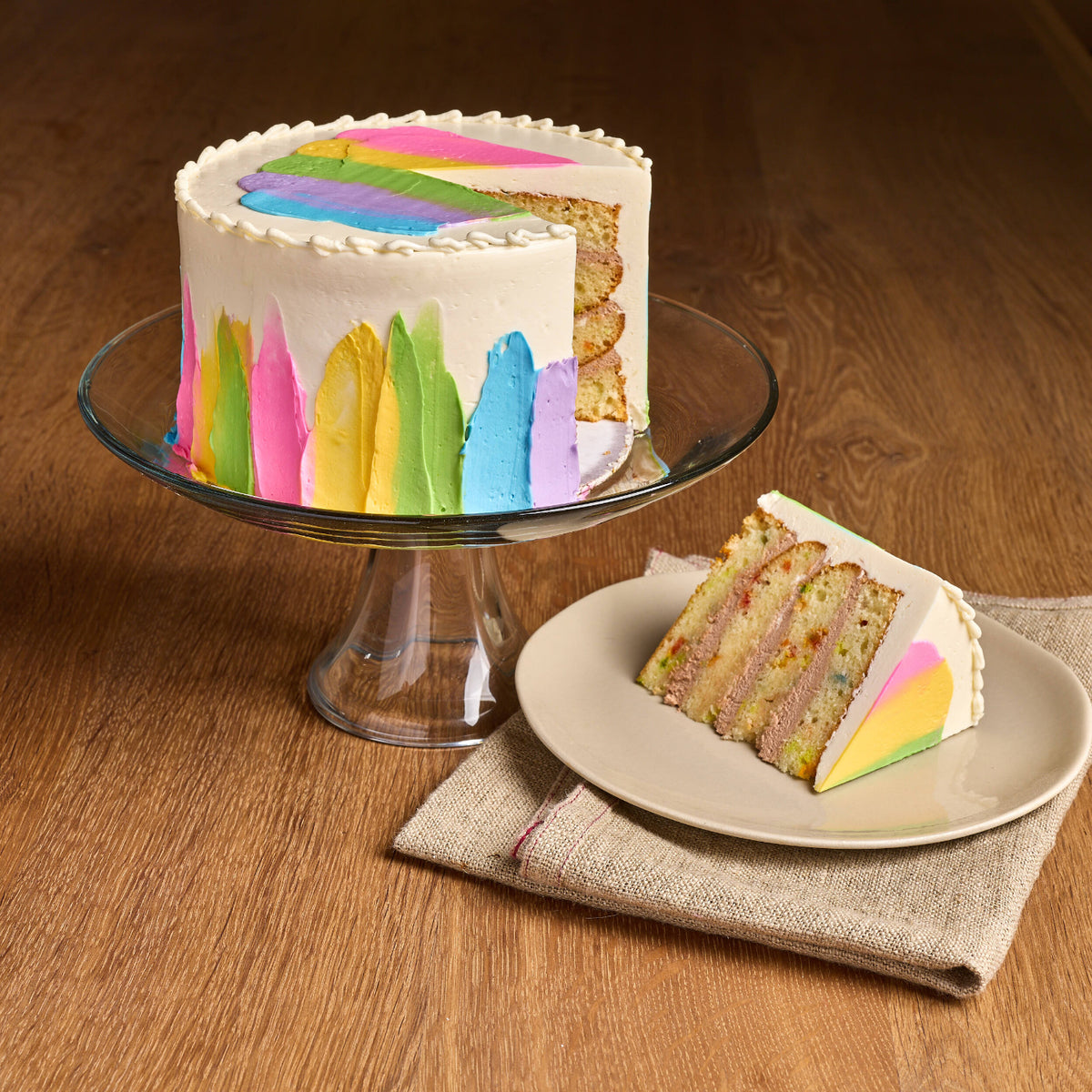 Confetti Cake Sliced Noe Valley Bakery in San Francisco