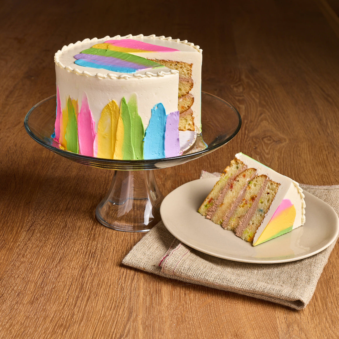 Confetti Cake Sliced Noe Valley Bakery in San Francisco