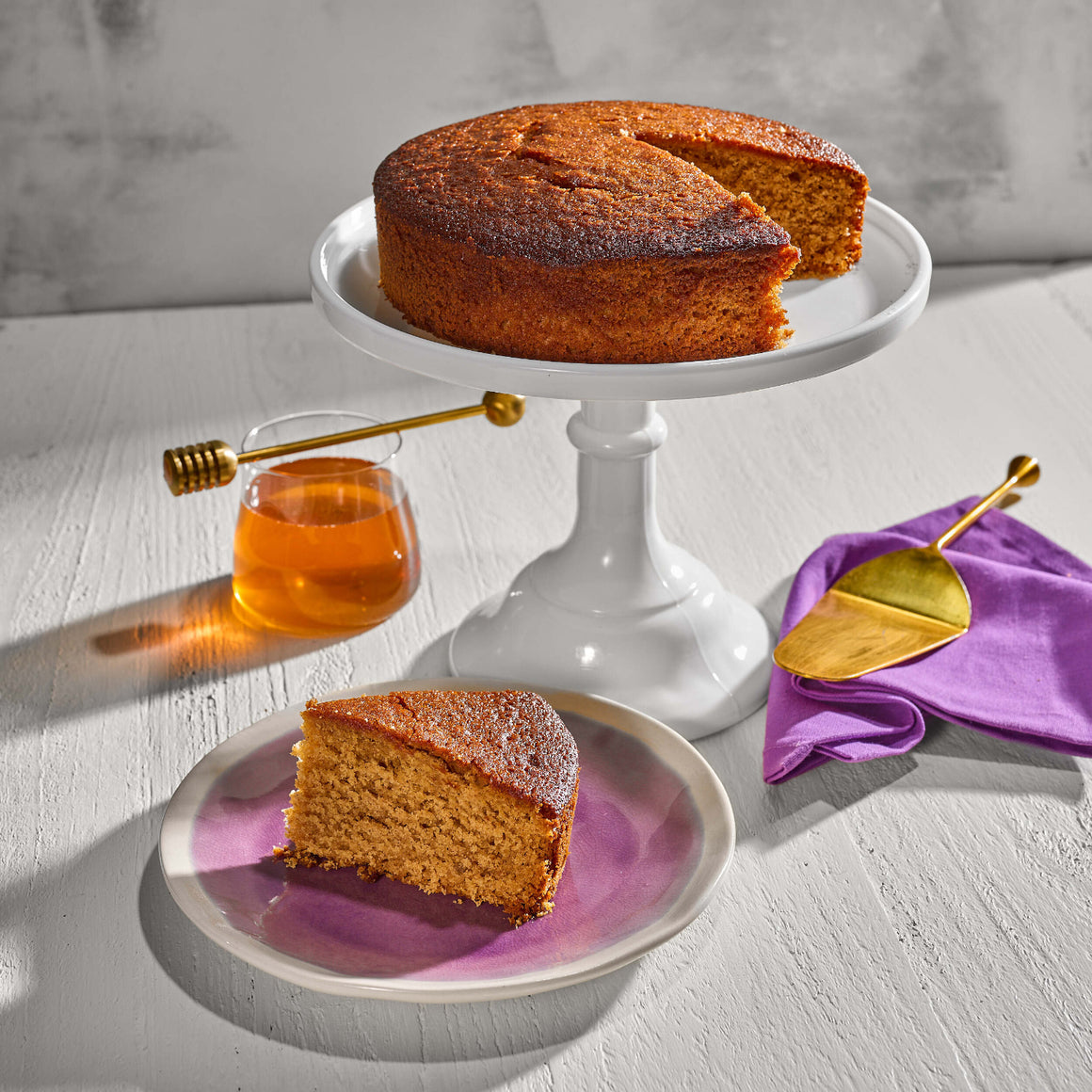 Honey Cake Cut Noe Valley Bakery San Francisco for Rosh Hashanah & Yom Kippur