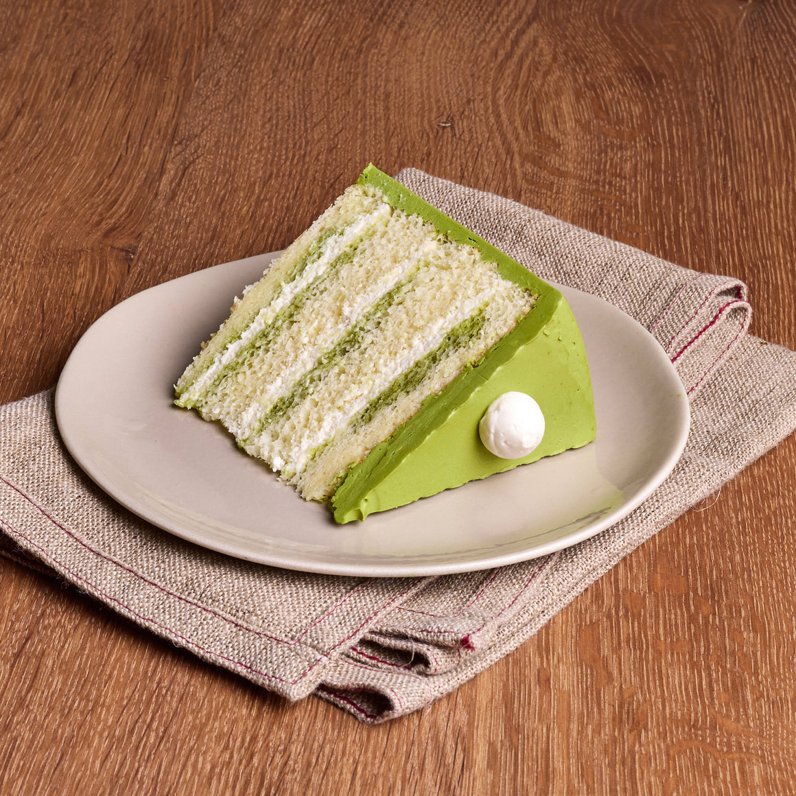 Matcha Cake Slice