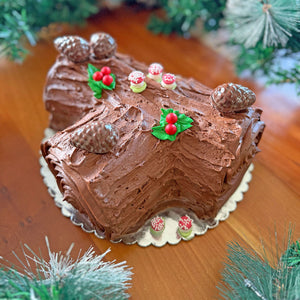 Buche de Noel Yule Log Cake by Noe Valley Bakery in San Francisco