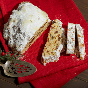 Michael’s Famous Christmas Stollen Sliced from Noe Valley Bakery in San Francisco