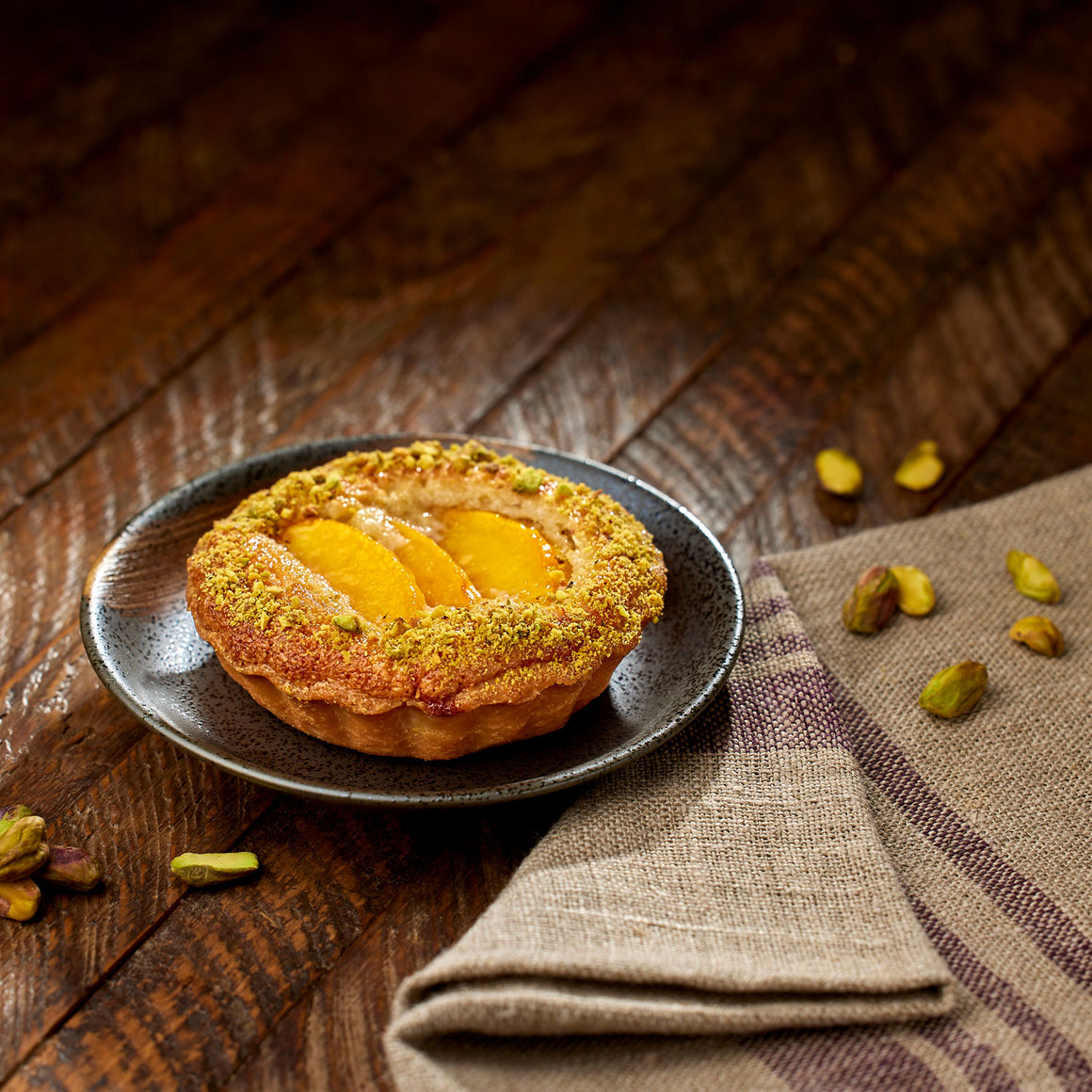 Peach Financier Tartlet