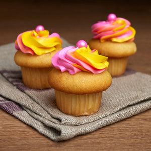 Raspberry Sherbet Cupcake from Noe Valley Bakery in San Francisco