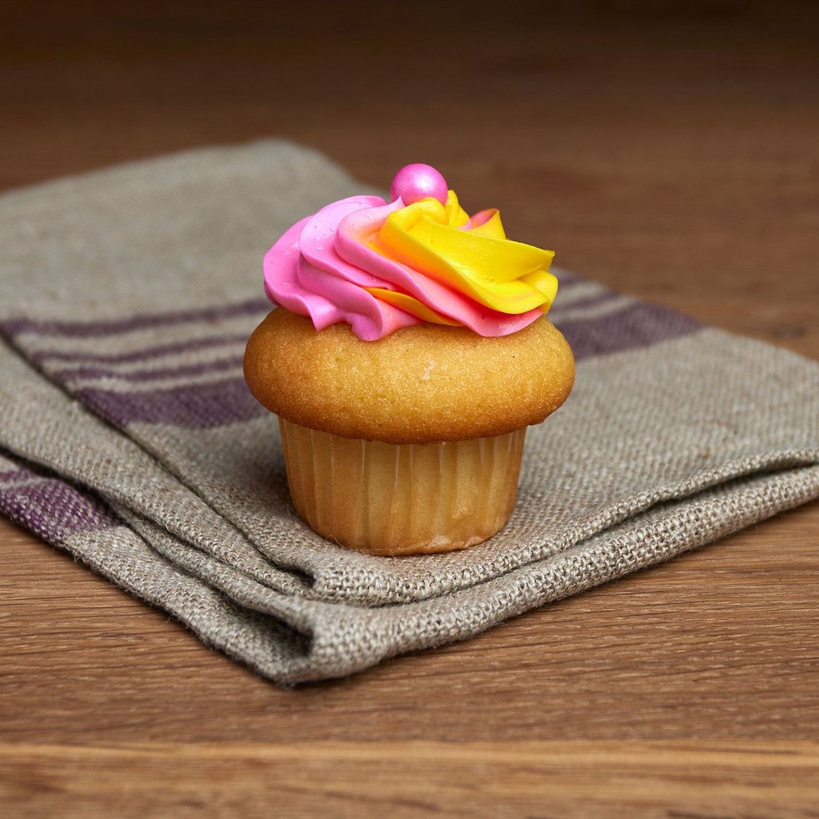 Raspberry Sherbet Cupcake from Noe Valley Bakery in San Francisco