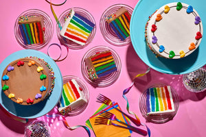 Pride Cake Slices from Noe Valley Bakery in San Francisco
