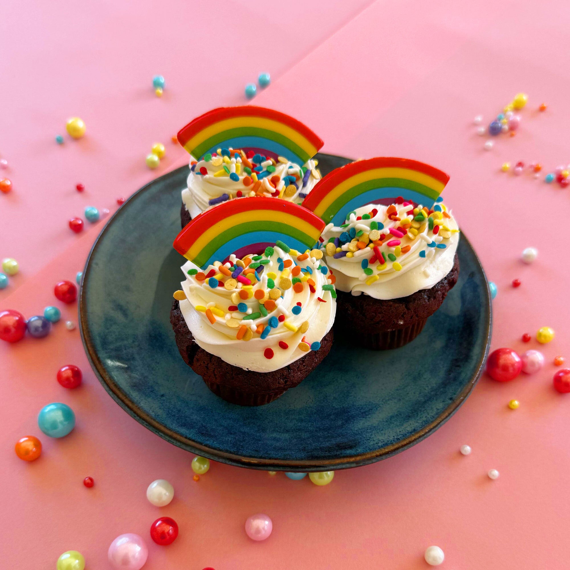 Pride Rainbow Cupcake