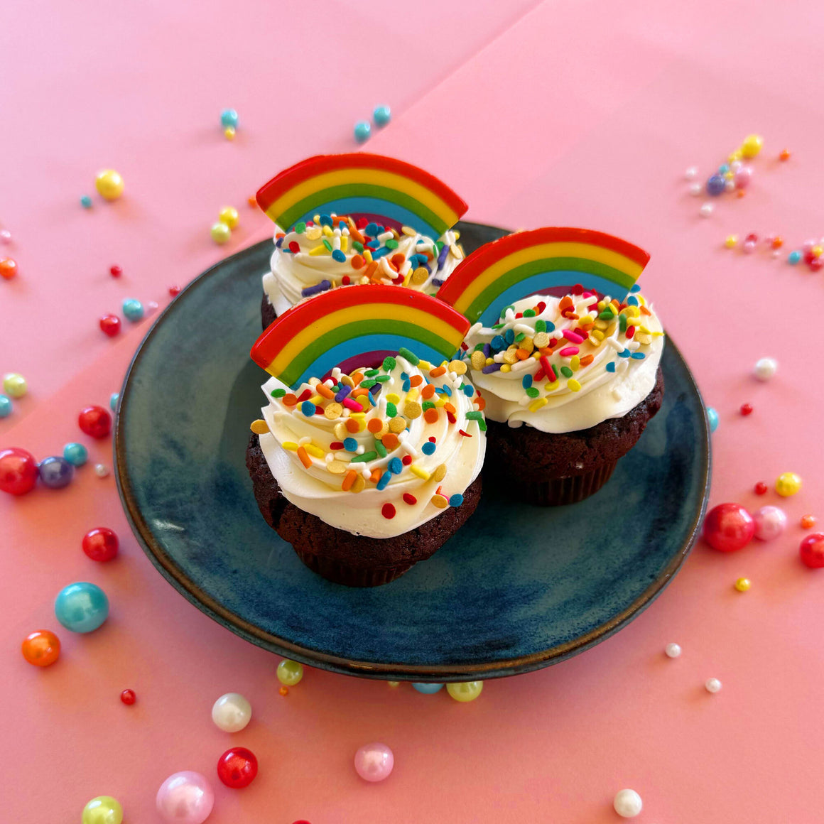 Pride Rainbow Cupcake