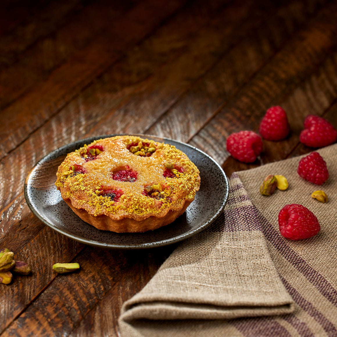 Raspberry Financier Tartlet