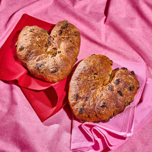 Valentine's Day Heart Bread by Noe Valley Bakery in San Francisco