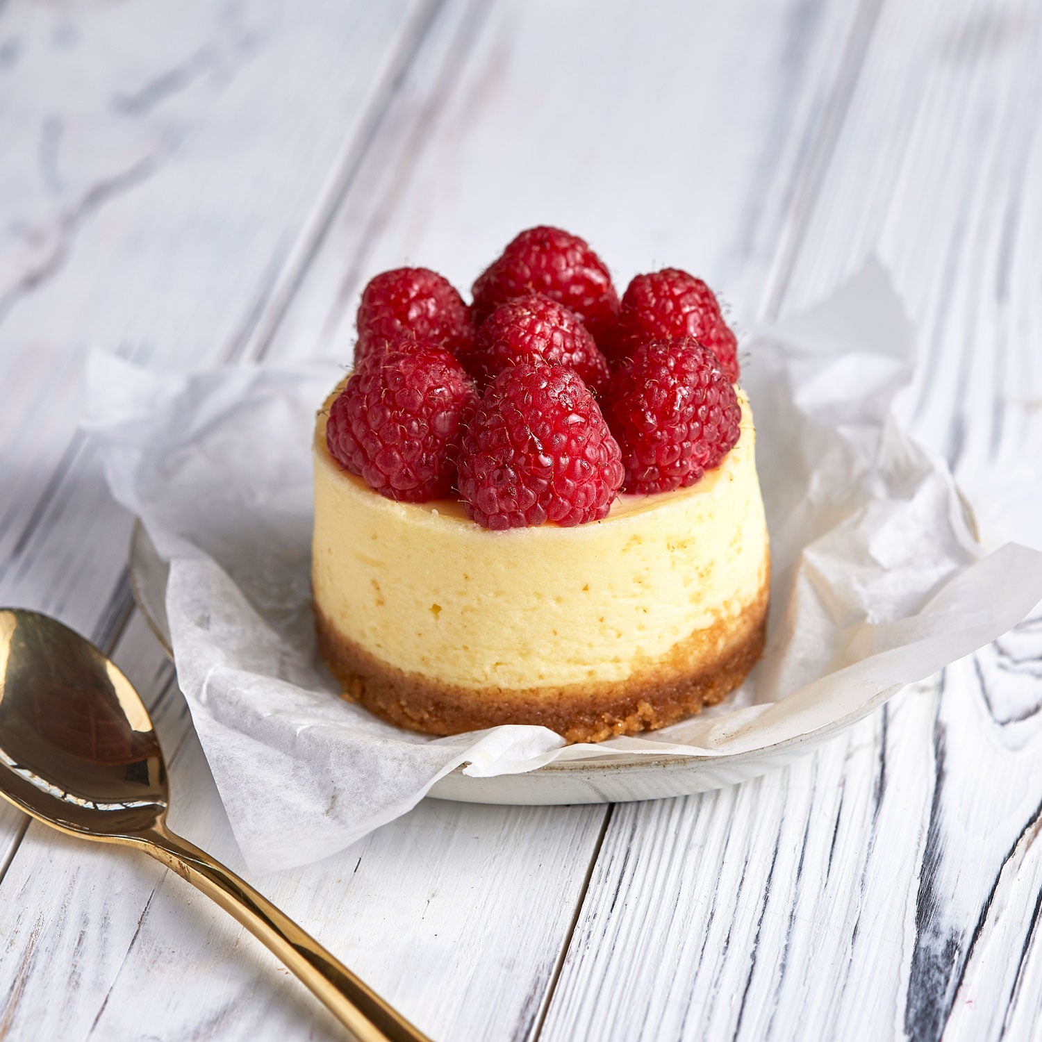 Cheesecake with Fresh Raspberries - Noe Valley Bakery
