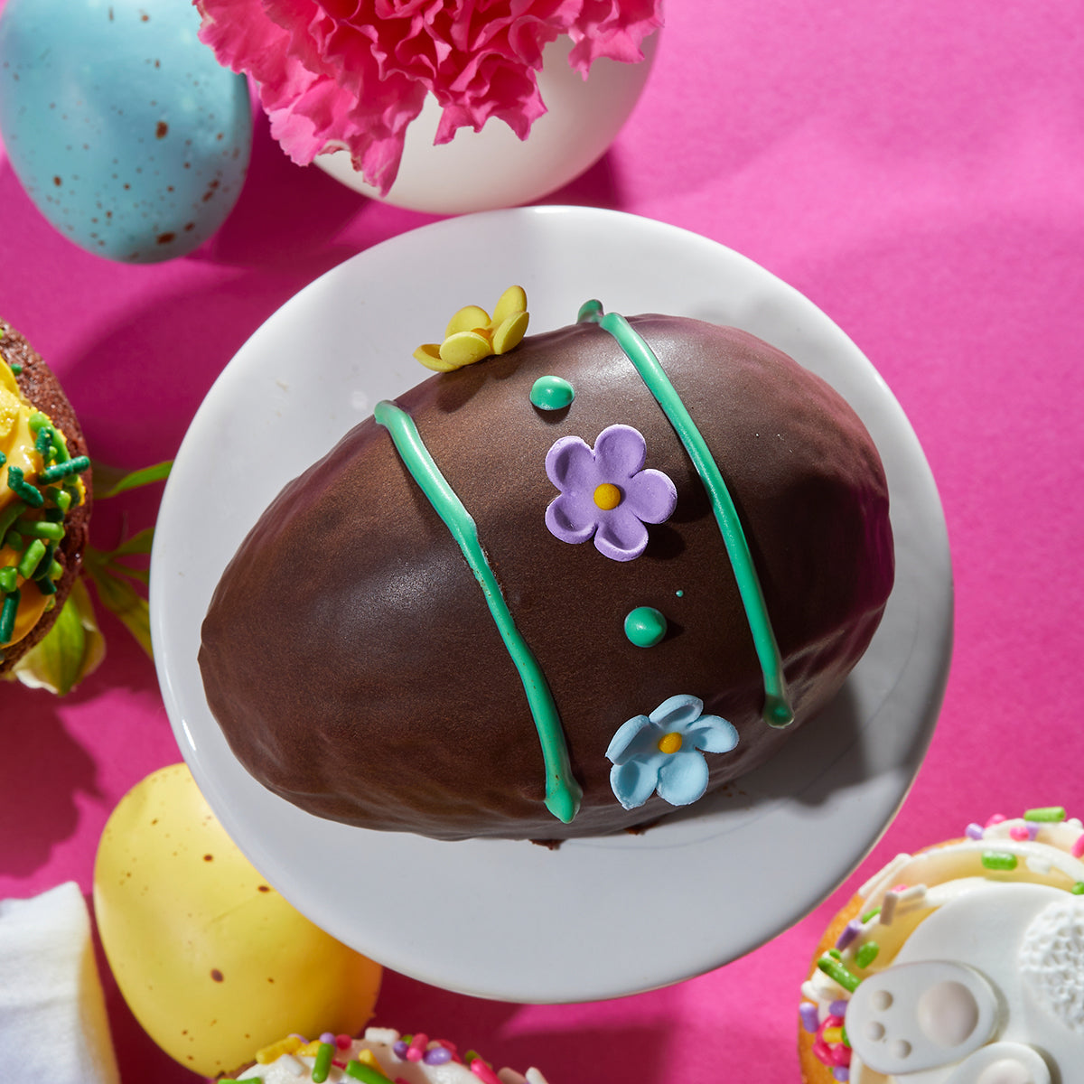 Easter egg shaped oval cake. | Themed cakes, Cake, Easter eggs