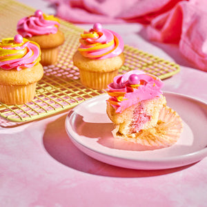 Raspberry Sherbet Cupcake