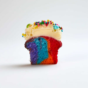 Pride Rainbow Cupcakes (Box of 4)